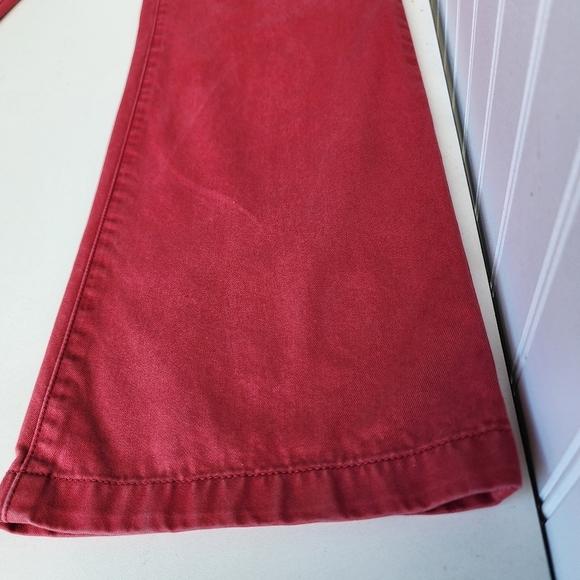 Saks Fifth Avenue Burgundy Red Pants Jeans Mens Pima Cotton Modal Soft Sz 34 - Picture 3 of 12